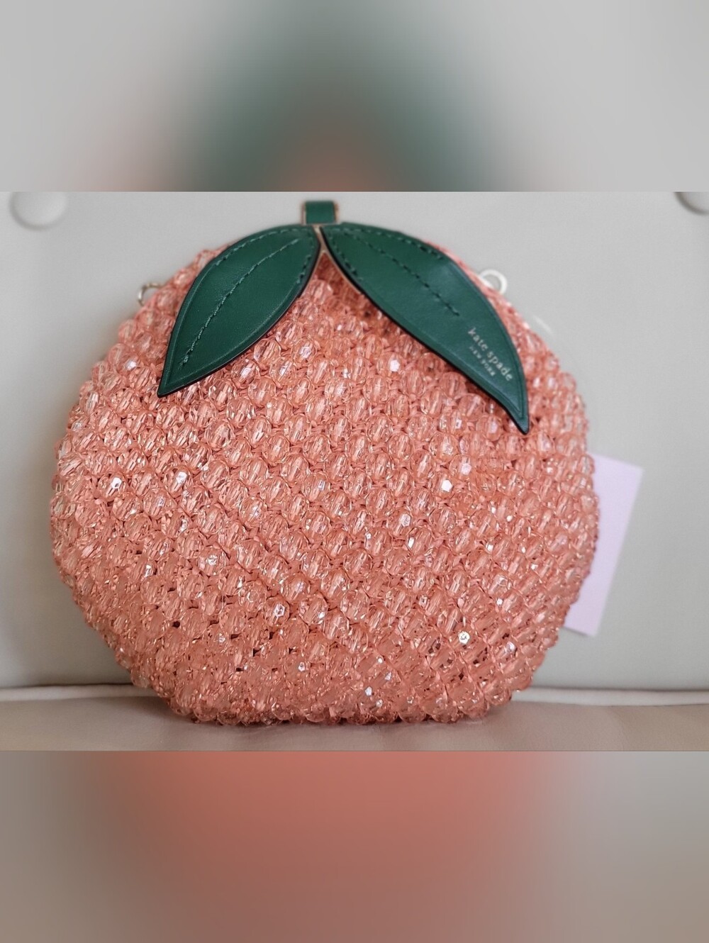 kate spade New York Guava Juice Embellished Crochet Juicy Emb. Crossbody NWT